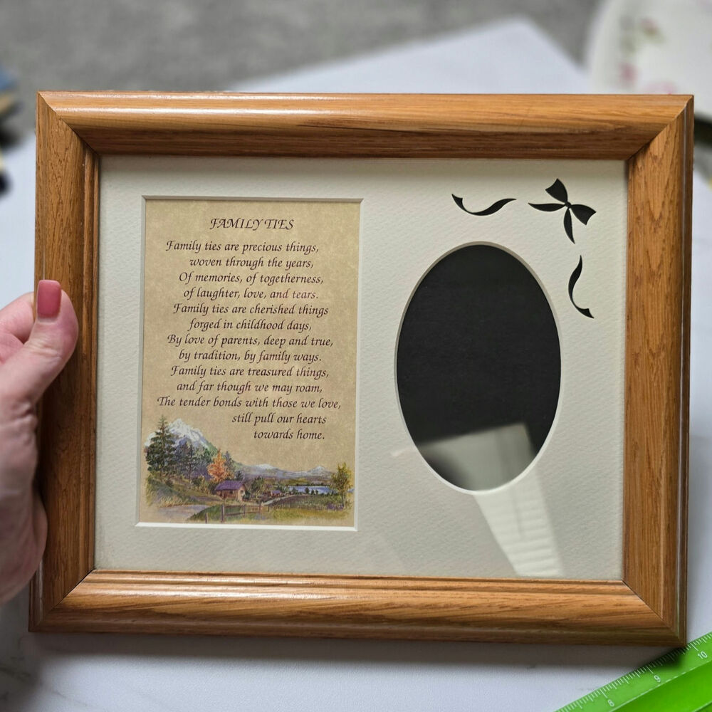 Vintage Family Poetry Picture Frame